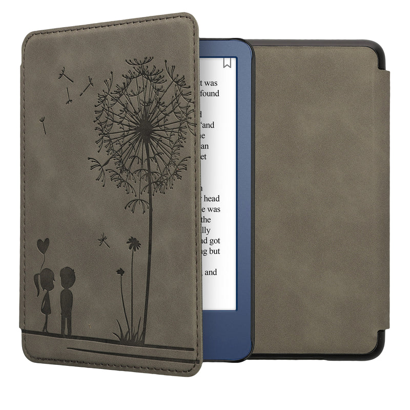 kwmobile Protective Case for Amazon Kindle (2022/2024) Cover - eReader Case Made of Faux Leather with Auto Sleep Function