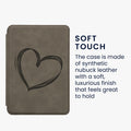 kwmobile Protective Case for Amazon Kindle (2022/2024) Cover - eReader Case Made of Faux Leather with Auto Sleep Function