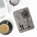 kwmobile Felt Case Compatible with Tolino Vision 1 / 2 / 3 / 4 HD Cover eReader Case with Stand Function Magnetic Closure