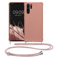 kwmobile Necklace Case Compatible with Huawei P30 Pro - Cover with Lanyard - Silicone Protective Case