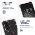 kwmobile Necklace Case compatible with Oppo A76 / A96 Silicone Cover with Phone Chain Cherry Blossom Petals