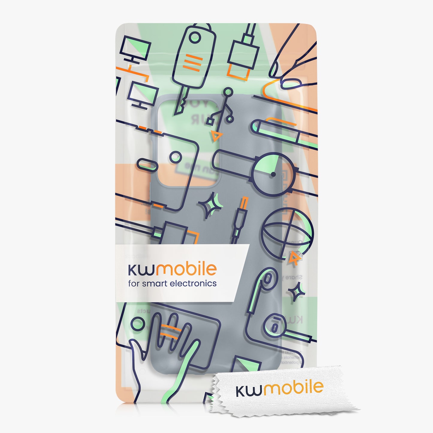 kwmobile Phone Case for OnePlus Nord 2T 5G Protective Cover Wireless Charging