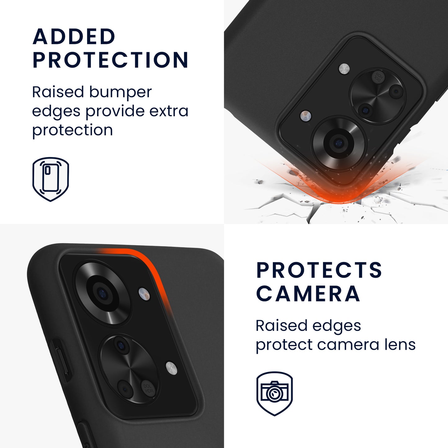 kwmobile Phone Case for OnePlus Nord 2T 5G Protective Cover Wireless Charging