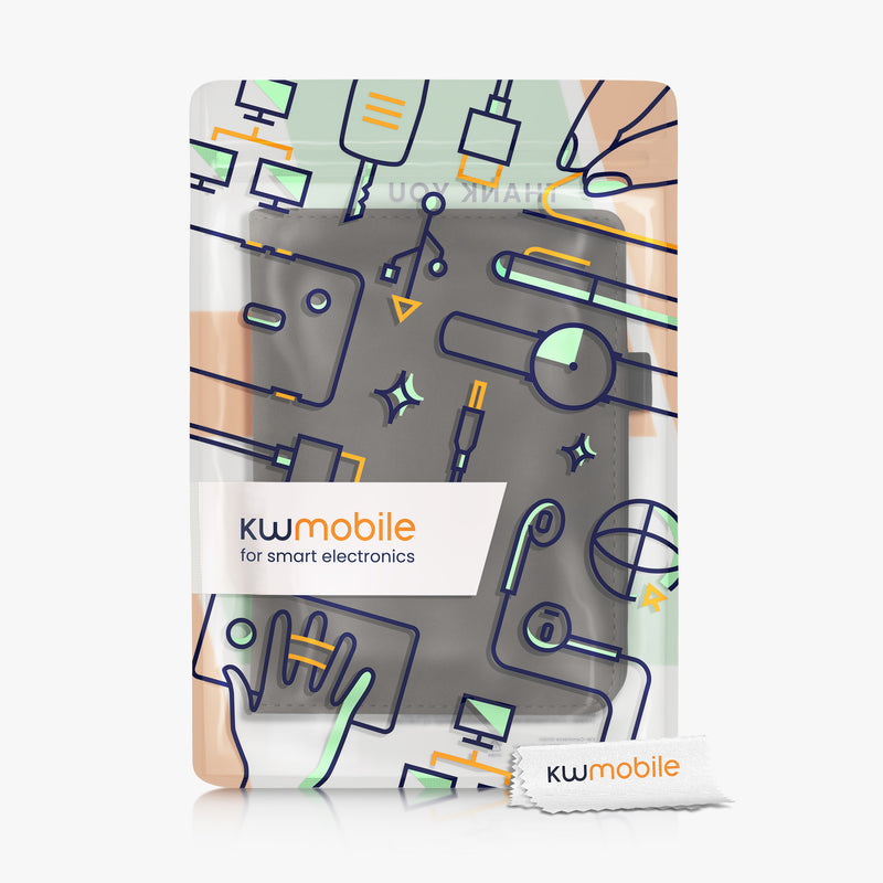 kwmobile Flip Case compatible with Kobo Clara 2E / Tolino Shine 4 - Hand Strap - Cover
