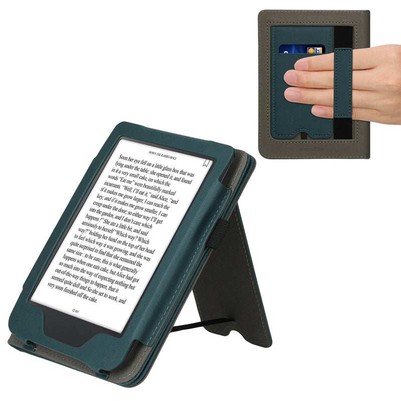 kwmobile Flip Case compatible with Kobo Clara 2E / Tolino Shine 4 - Hand Strap - Cover