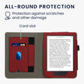 kwmobile Flip Case compatible with Kobo Clara 2E / Tolino Shine 4 - Hand Strap - Cover