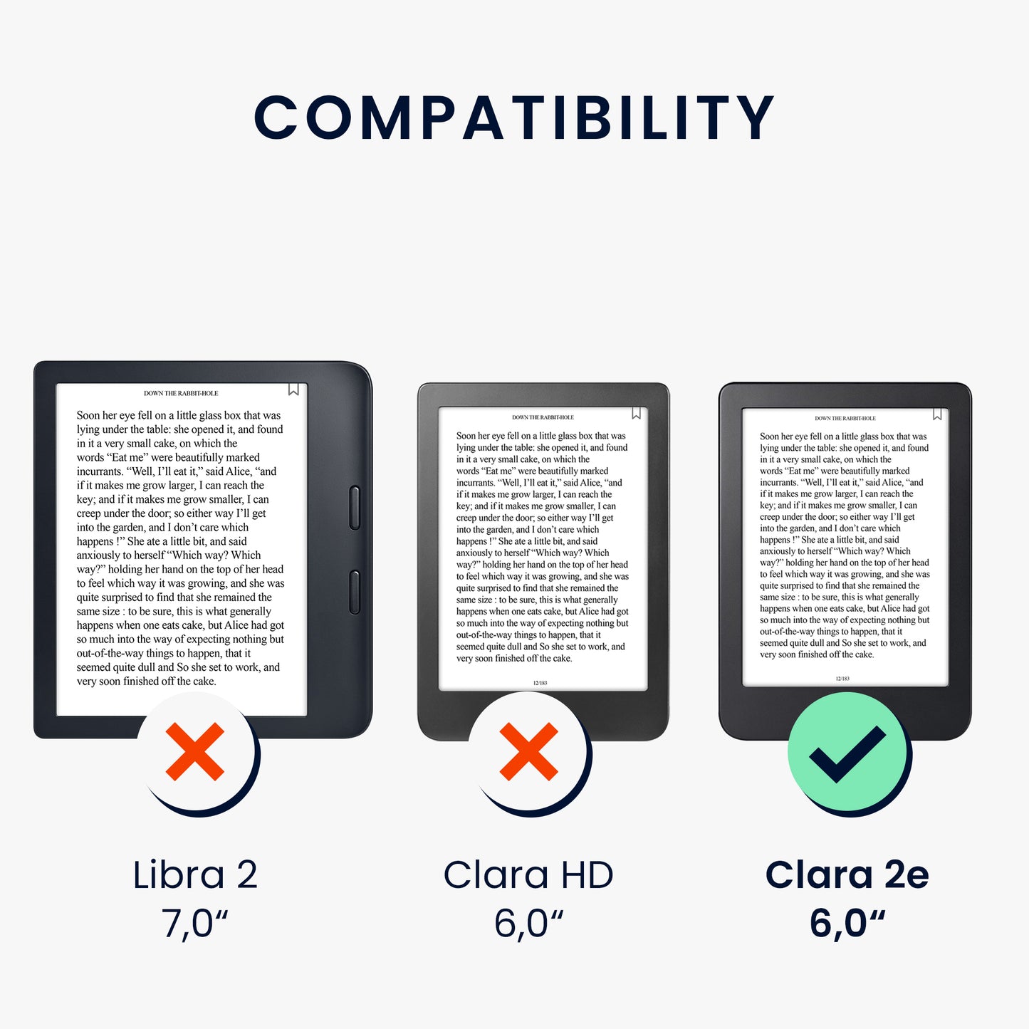 kwmobile Folding Case compatible with Kobo Clara 2E / Tolino Shine 4 Case - eReader Case made of Faux Leather - Cover