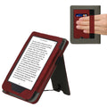 kwmobile Protective Case compatible with Kobo Clara 2E / Tolino Shine 4 Flip Case - Cover with Hand Strap