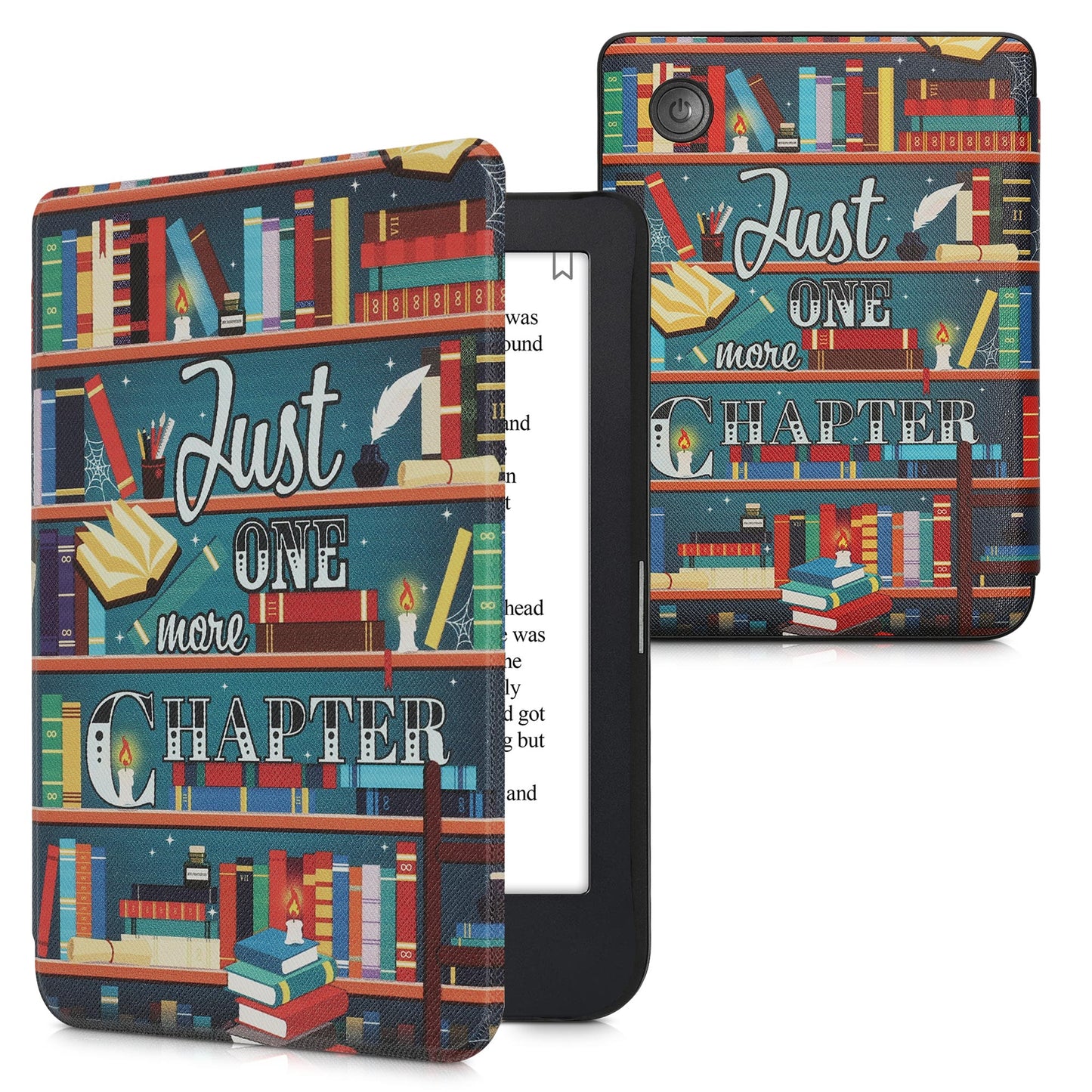 kwmobile Protective Case for Kobo Clara 2E / Tolino Shine 4 Case - eReader Flip Case with Auto Sleep Function