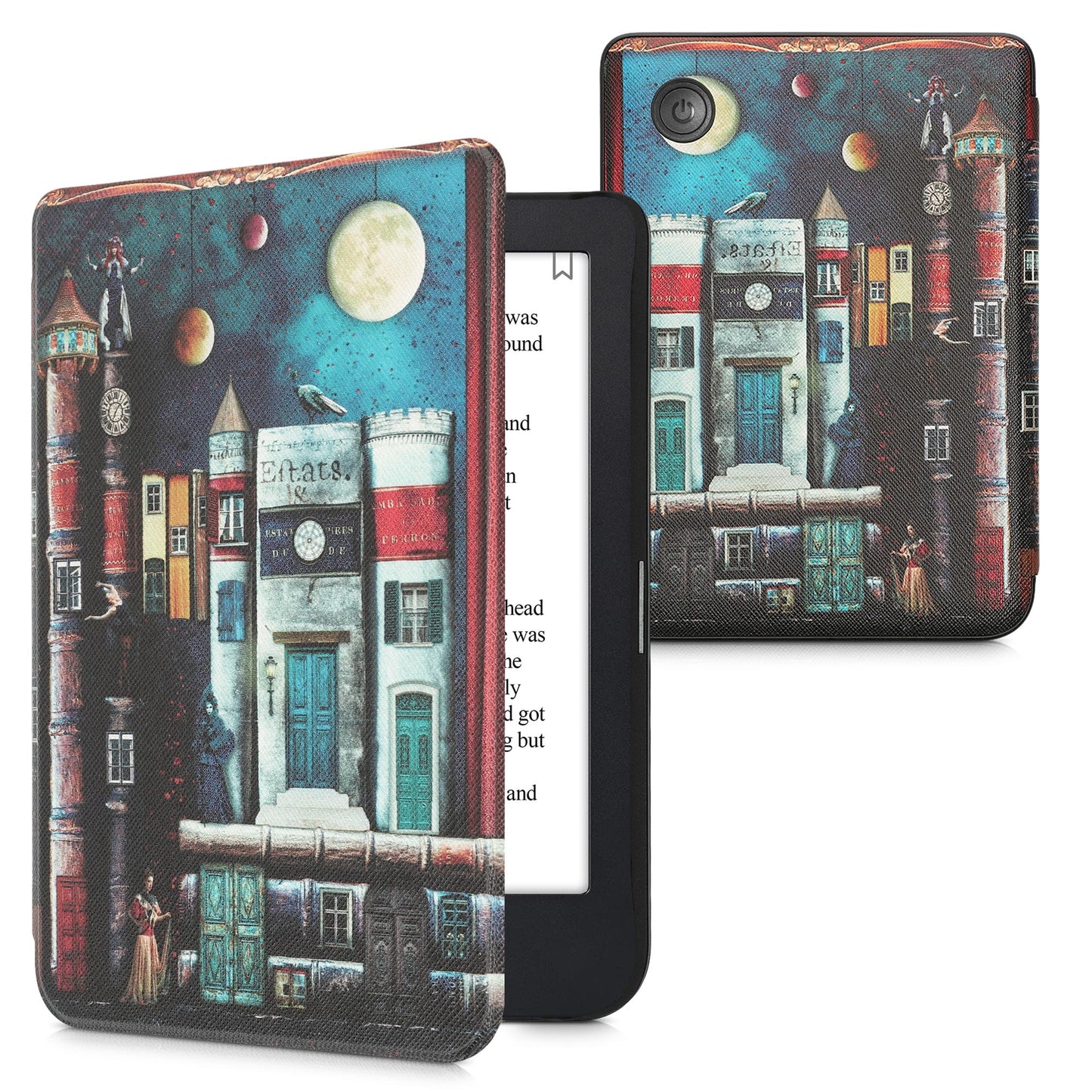 kwmobile Protective Case for Kobo Clara 2E / Tolino Shine 4 Case - eReader Flip Case with Auto Sleep Function