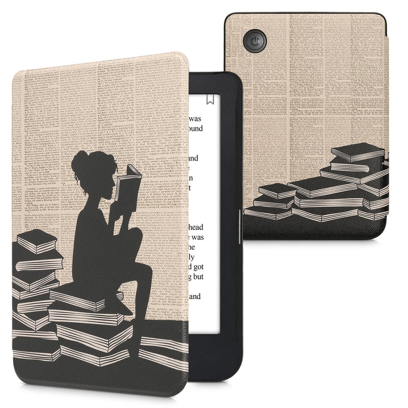 kwmobile Protective Case for Kobo Clara 2E / Tolino Shine 4 Case - eReader Flip Case with Auto Sleep Function