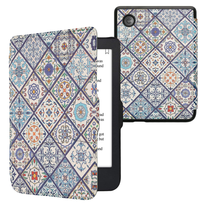 kwmobile Protective Case for Kobo Clara 2E / Tolino Shine 4 Case - eReader Flip Case with Auto Sleep Function