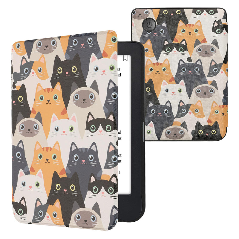 kwmobile Protective Case for Kobo Clara 2E / Tolino Shine 4 Case - eReader Flip Case with Auto Sleep Function