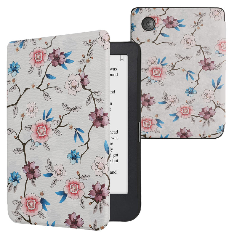 kwmobile Protective Case for Kobo Clara 2E / Tolino Shine 4 Case - eReader Flip Case with Auto Sleep Function