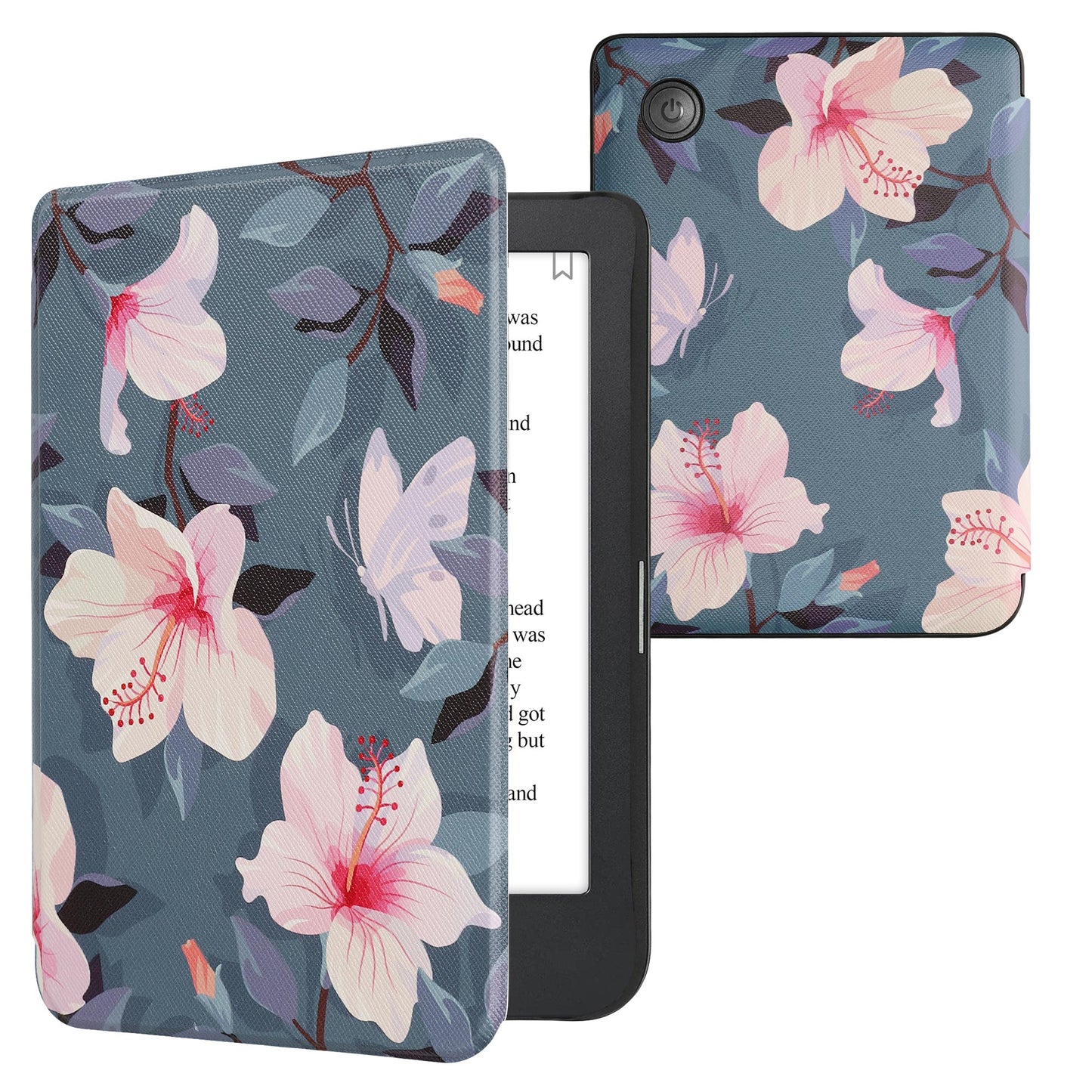 kwmobile Protective Case for Kobo Clara 2E / Tolino Shine 4 Case - eReader Flip Case with Auto Sleep Function