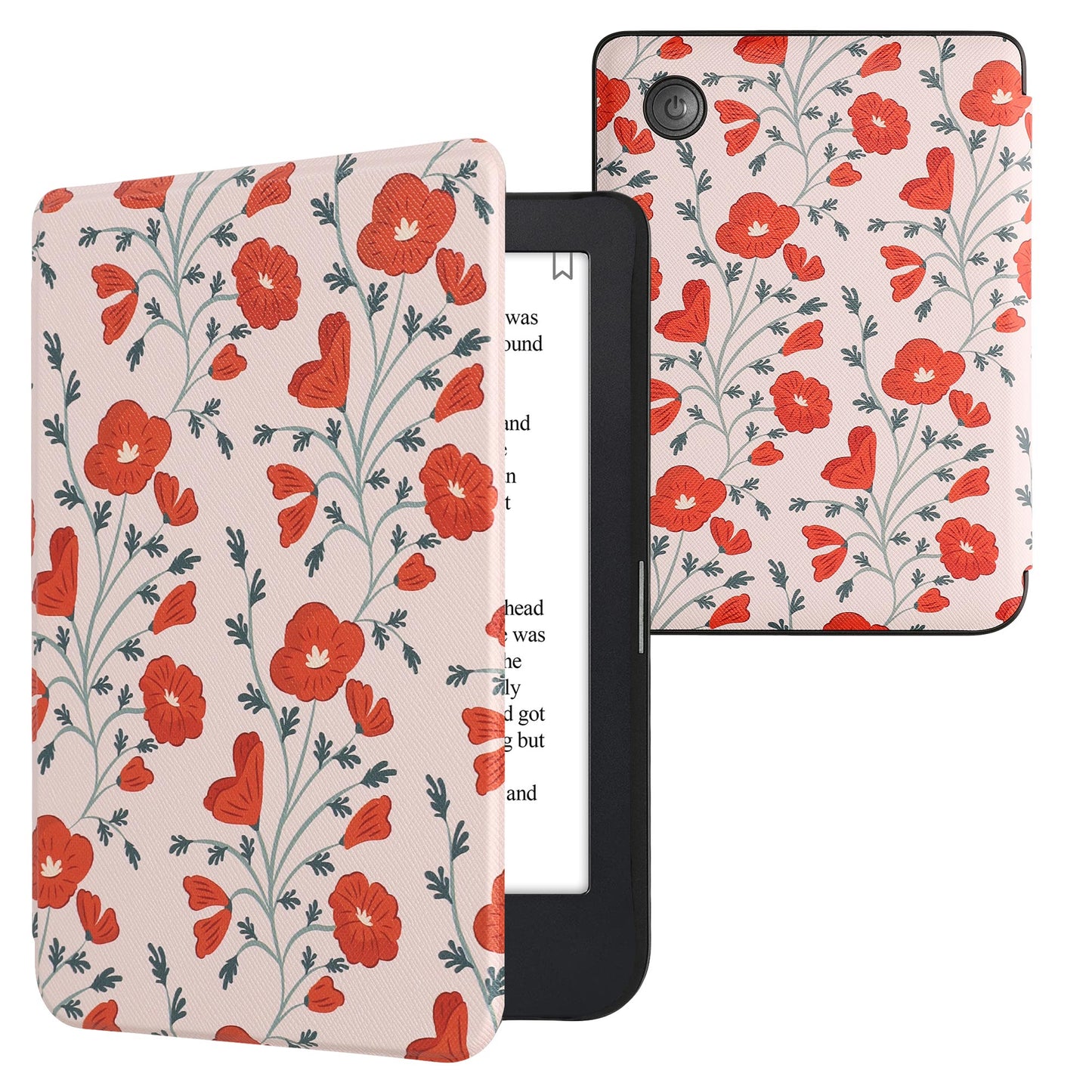 kwmobile Protective Case for Kobo Clara 2E / Tolino Shine 4 Case - eReader Flip Case with Auto Sleep Function