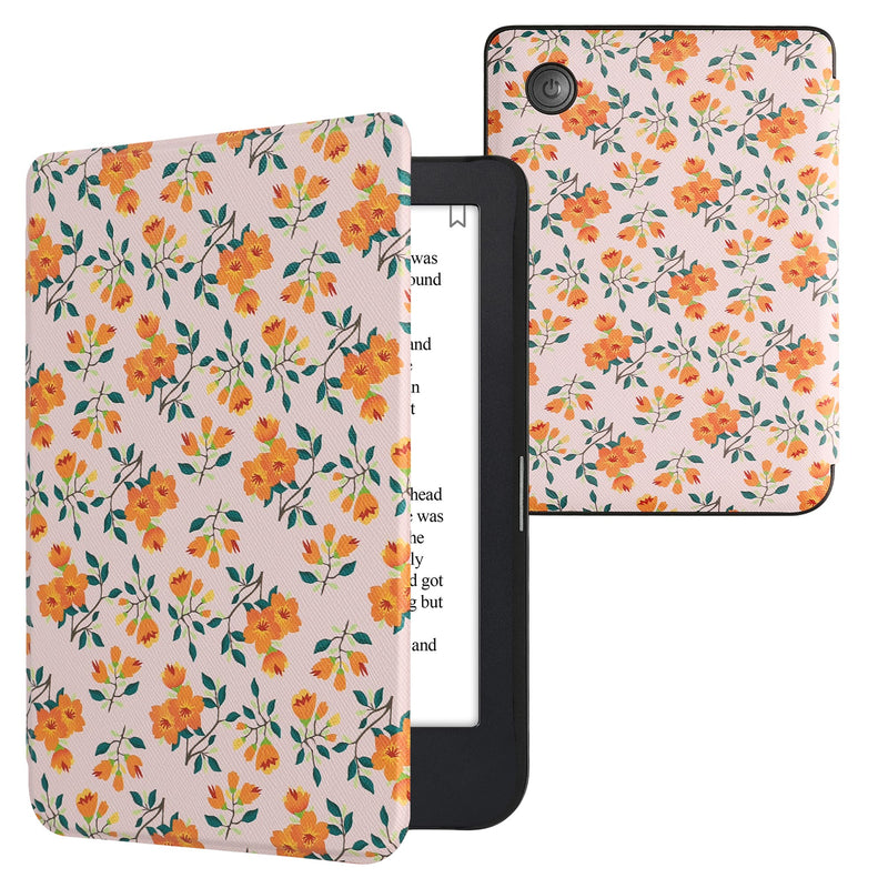 kwmobile Protective Case for Kobo Clara 2E / Tolino Shine 4 Case - eReader Flip Case with Auto Sleep Function