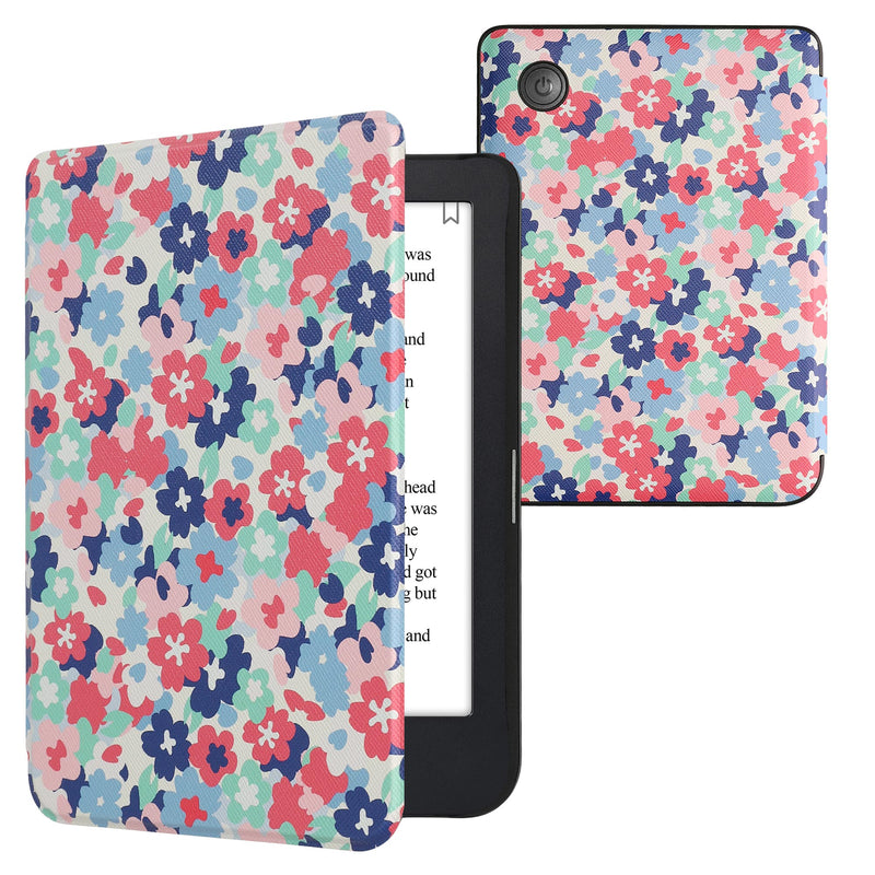 kwmobile Protective Case for Kobo Clara 2E / Tolino Shine 4 Case - eReader Flip Case with Auto Sleep Function