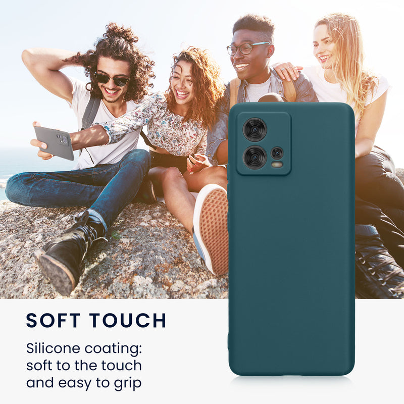 kwmobile Cell Phone Case for Motorola Edge 30 Fusion - Soft Silicone Case - Protective Cover