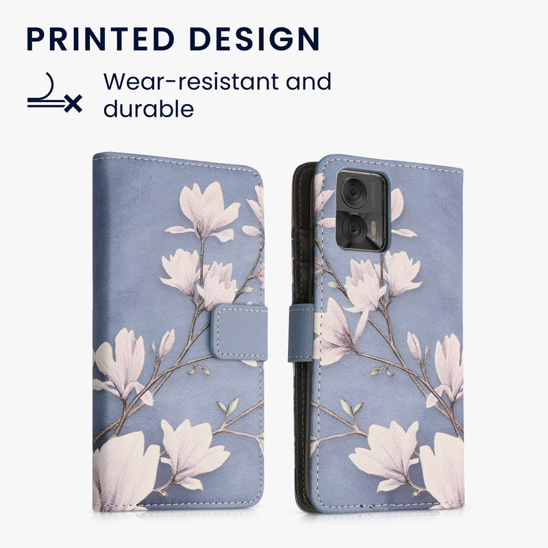 Faux Leather Case compatible with Motorola Edge 30 Neo