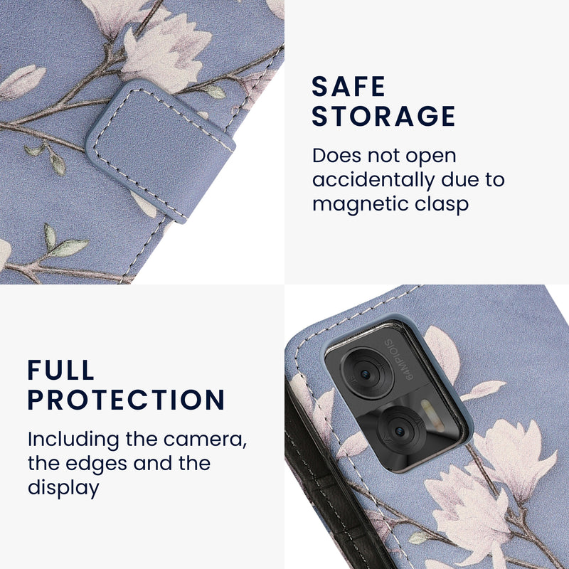 Faux Leather Case compatible with Motorola Edge 30 Neo