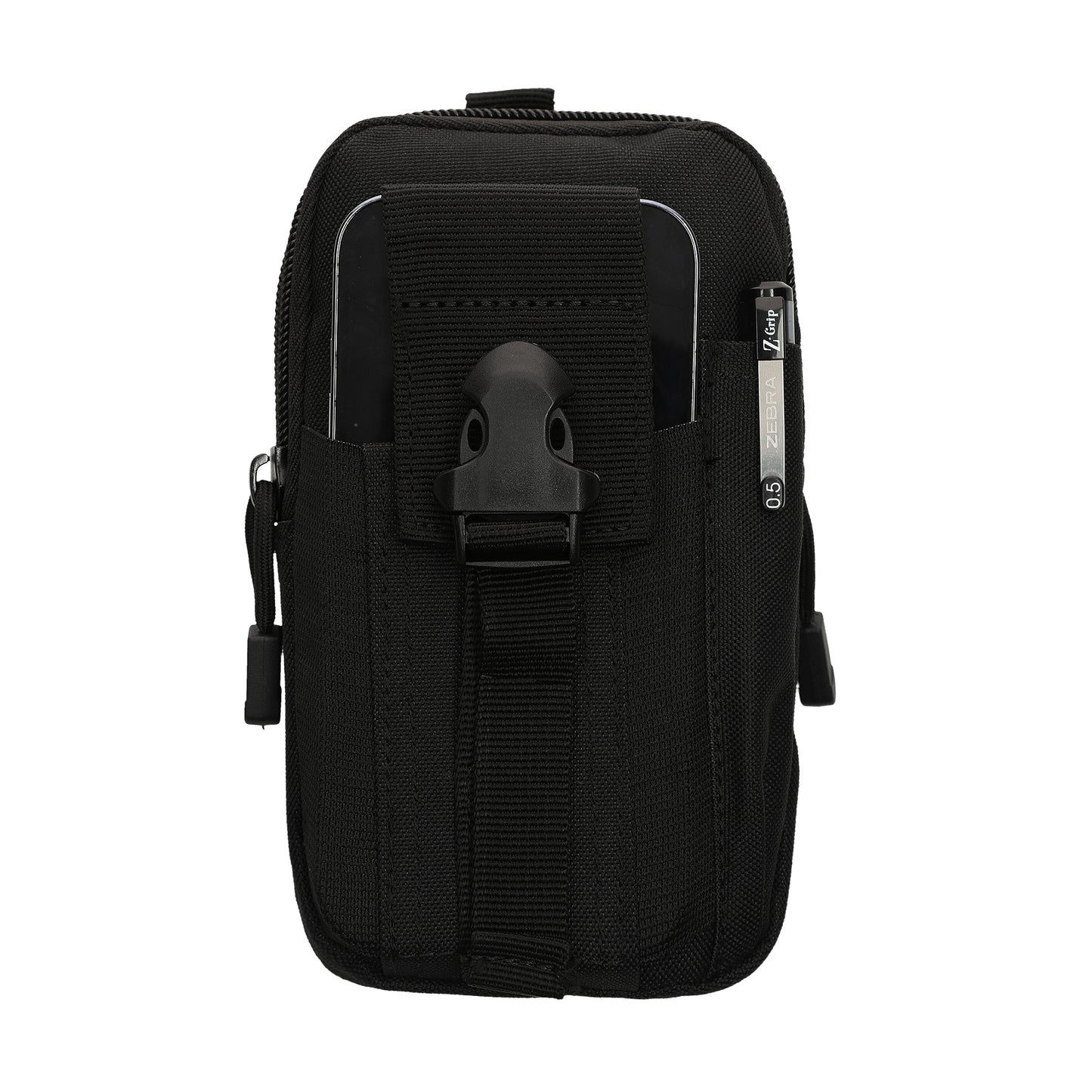 kwmobile Universal Belt Pouch for Cell Phones - Belt Cell Phone Case Outdoor Belt Loop - Phone Holder with Pouch 17.2 x 10 cm