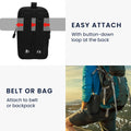 kwmobile Universal Belt Pouch for Cell Phones - Belt Cell Phone Case Outdoor Belt Loop - Phone Holder with Pouch 17.2 x 10 cm