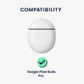Silicone Case for Google Pixel Buds Pro 2 / Pixel Buds Pro Don't touch my Headphones Design