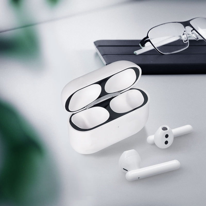 kwmobile Dust Protection Stickers compatible with Apple AirPods Pro 2 Metal Dust Guard Skin