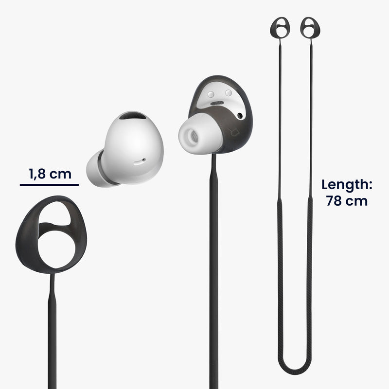 kwmobile Lanyard compatible with Samsung Galaxy Buds2 Pro Headphones - Headphone Holder Band Strap