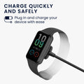 kwmobile USB Cable Charger compatible with Amazfit Band 7 Charging Cable Smart Watch Replacement Cable Fitness Tracker Charging Cable