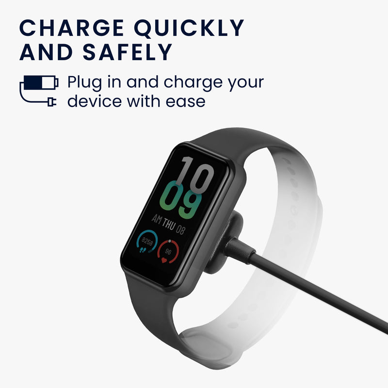 kwmobile USB Cable Charger compatible with Amazfit Band 7 Charging Cable Smart Watch Replacement Cable Fitness Tracker Charging Cable