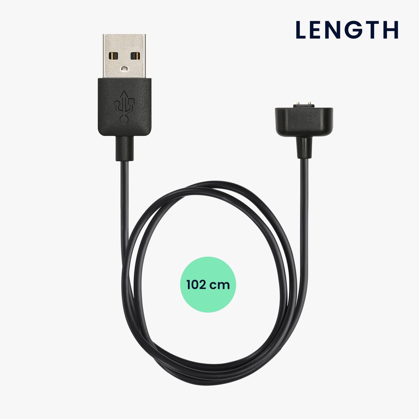 kwmobile USB Cable Charger compatible with Amazfit Band 7 Charging Cable Smart Watch Replacement Cable Fitness Tracker Charging Cable