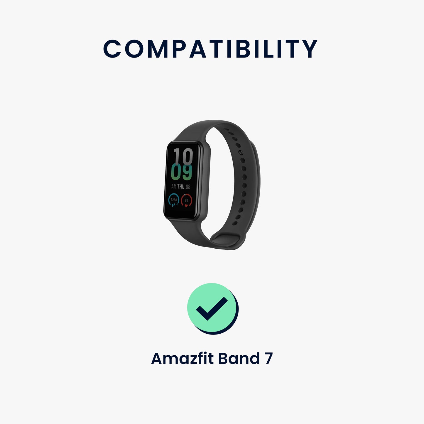kwmobile USB Cable Charger compatible with Amazfit Band 7 Charging Cable Smart Watch Replacement Cable Fitness Tracker Charging Cable