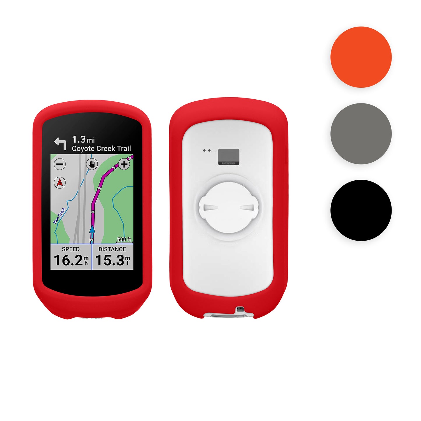 kwmobile Hülle kompatibel mit Garmin Edge Explore 2 - Silikon GPS Fahrrad Case Schutzhülle - in Pastellgrün Pastellgrün  
