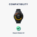 kwmobile Watch Strap for Xiaomi Watch S4 / S4 Sport / S3 / S2 / Watch S1 Active / Watch 5 Active - Replacement Fitness Tracker Strap with Watch Clasp - Smartwatch Replacement Strap