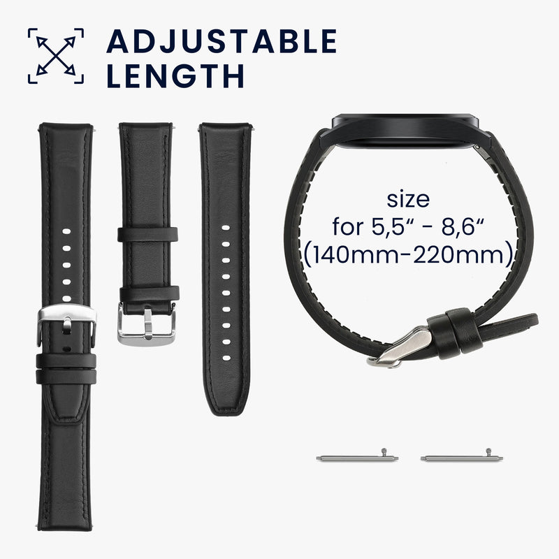 kwmobile Watch Strap for Xiaomi Watch S4 / S4 Sport / S3 / S2 / Watch S1 Active / Watch 5 Active - Replacement Fitness Tracker Strap with Watch Clasp - Smartwatch Replacement Strap