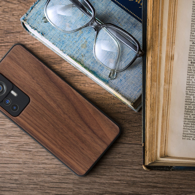 Wooden case with TPU bumper for Xiaomi 12T / 12T Pro Cherry Wood