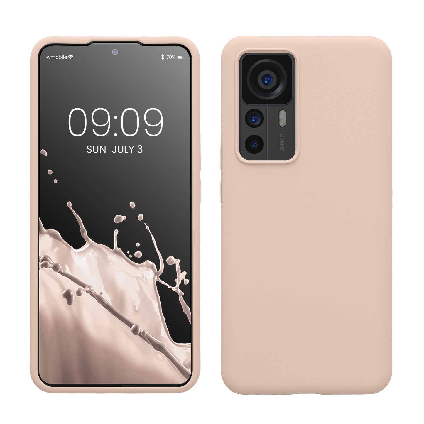 kwmobile Phone Case for Xiaomi 12T / 12T Pro - Silicone Case - Wireless Charging - Protective Cover