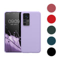 kwmobile Hülle kompatibel mit Xiaomi 12T / 12T Pro Hülle - Silikon Handy Case - Handyhülle weiche Oberfläche - kabelloses Laden - Helle Iris Helle Iris  