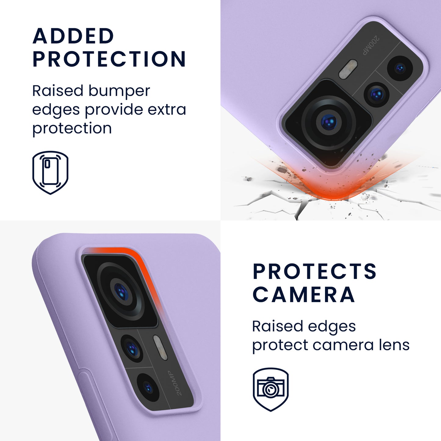 kwmobile Phone Case for Xiaomi 12T / 12T Pro - Silicone Case - Wireless Charging - Protective Cover