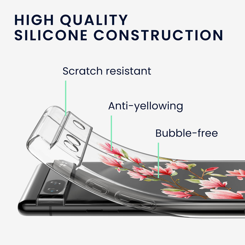 kwmobile Case compatible with Google Pixel 6a - Silicone transparent