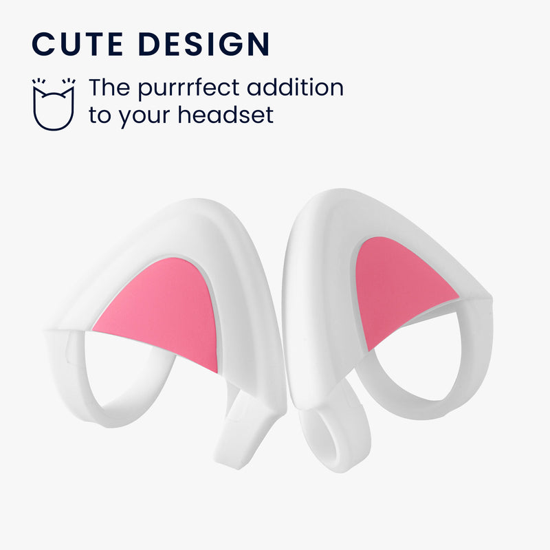 kwmobile Cat Ear Attachment Compatible with Over-Ear Headphone Decorative Accessory for Headphones Width 2.5 to 3.8 cm Cat Headphone Set