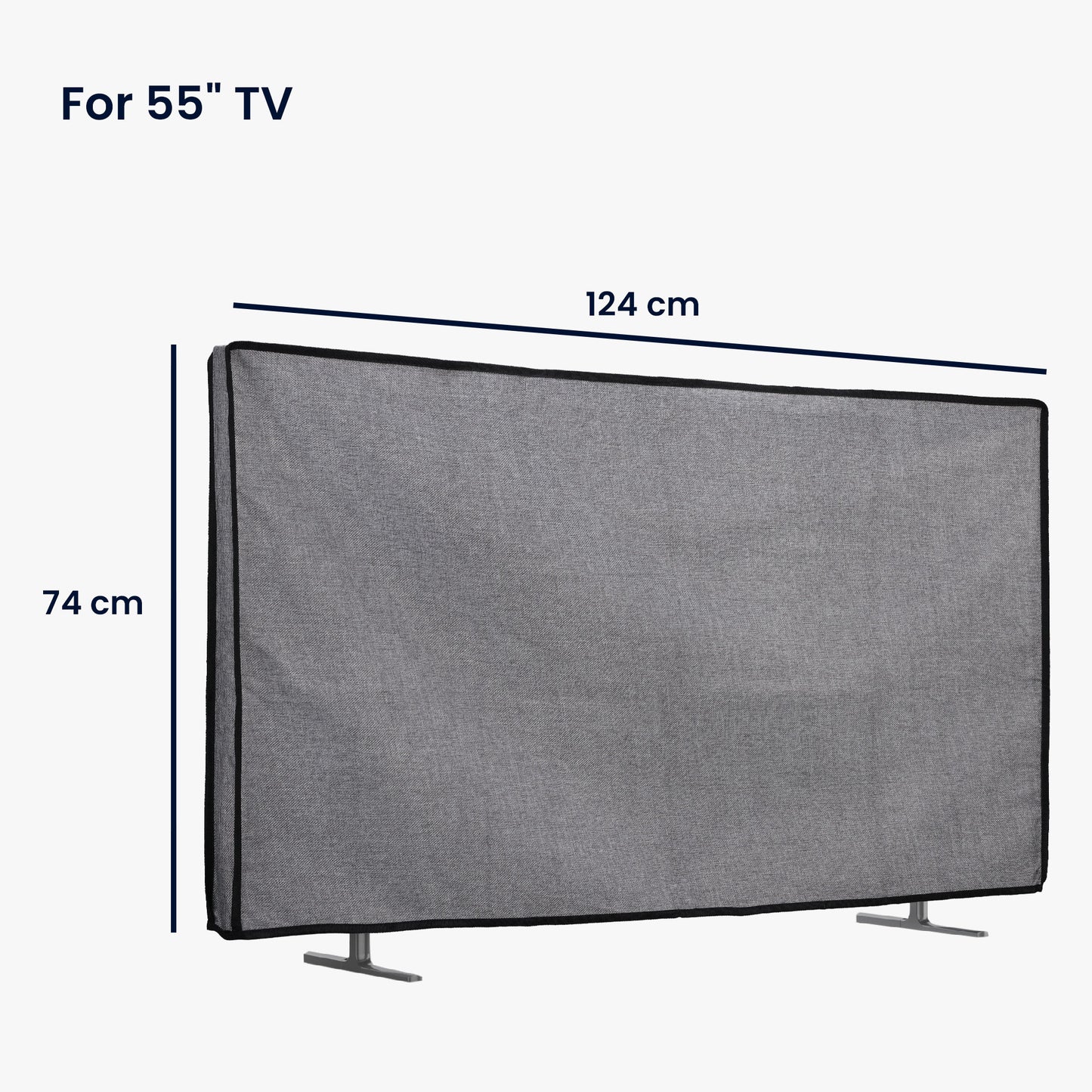kwmobile 55" TV Cover Indoor Television Sleeve Screen Protector Cover TV Screen Dust Cover TV Cover
