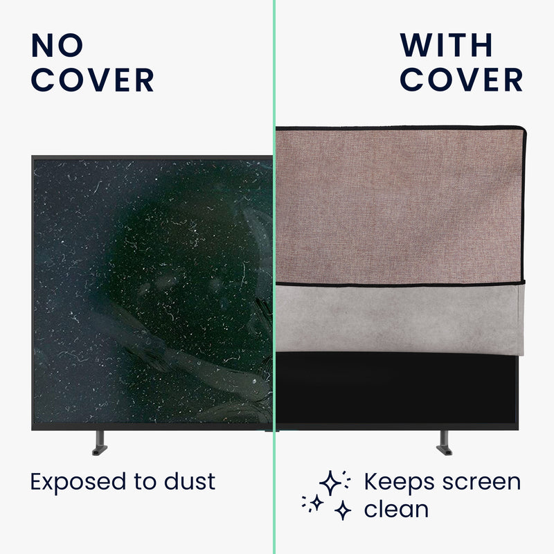kwmobile 65" TV Cover Indoor - Television Sleeve Screen Protector Cover - TV Screen Dust Cover - TV Cover