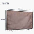 kwmobile 43" TV Cover Indoor - TV Screen Protector Cover - TV Screen Dust Cover - TV Cover