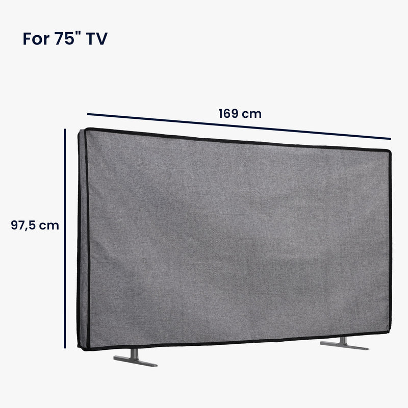 kwmobile 75" Indoor TV Cover - Television Screen Protector - TV Screen Dust Cover - TV Cover