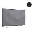 kwmobile 49-50" TV Abdeckung Indoor - Fernseher Hülle Bildschirmschutz Abdeckung - TV Bildschirm Staubschutzhülle - Fernsehabdeckung - Leinen Dunkelgrau Dunkelgrau  