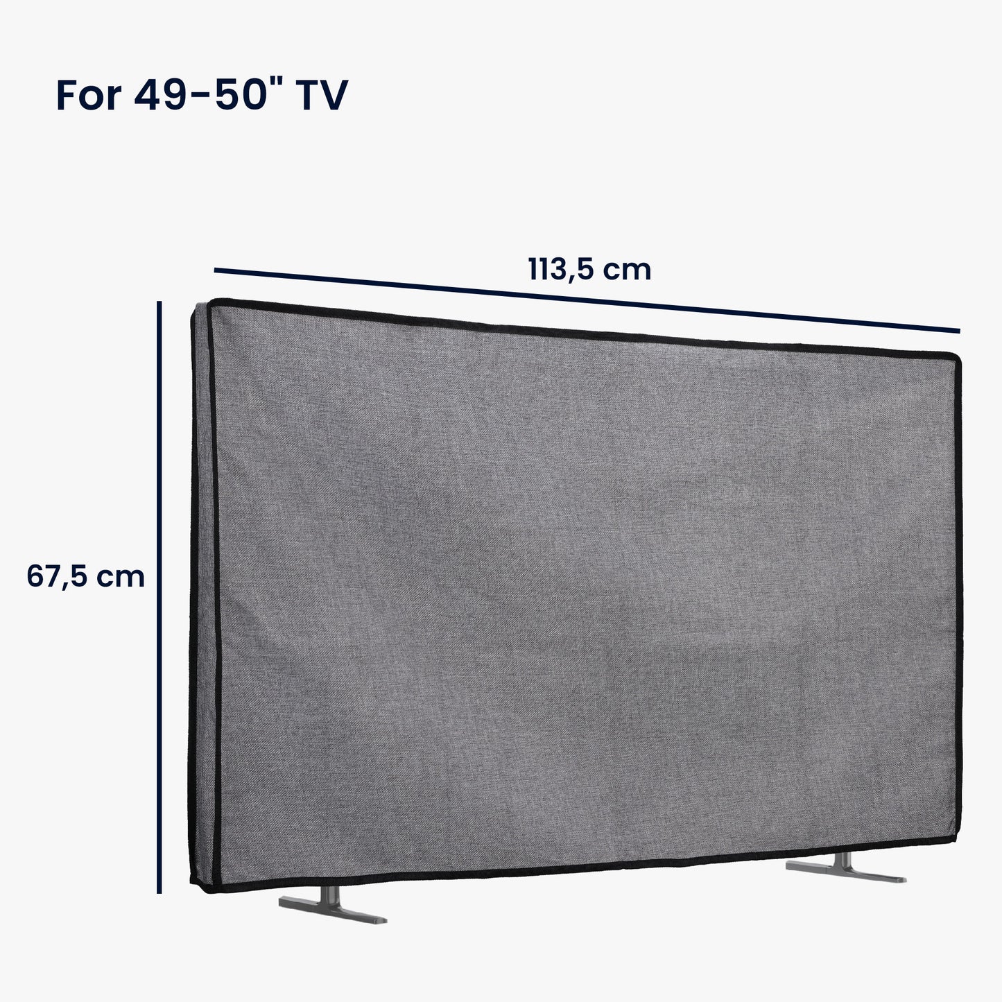 kwmobile 49-50" TV Cover Indoor Television Screen Protector Cover TV Screen Dust Cover TV Cover
