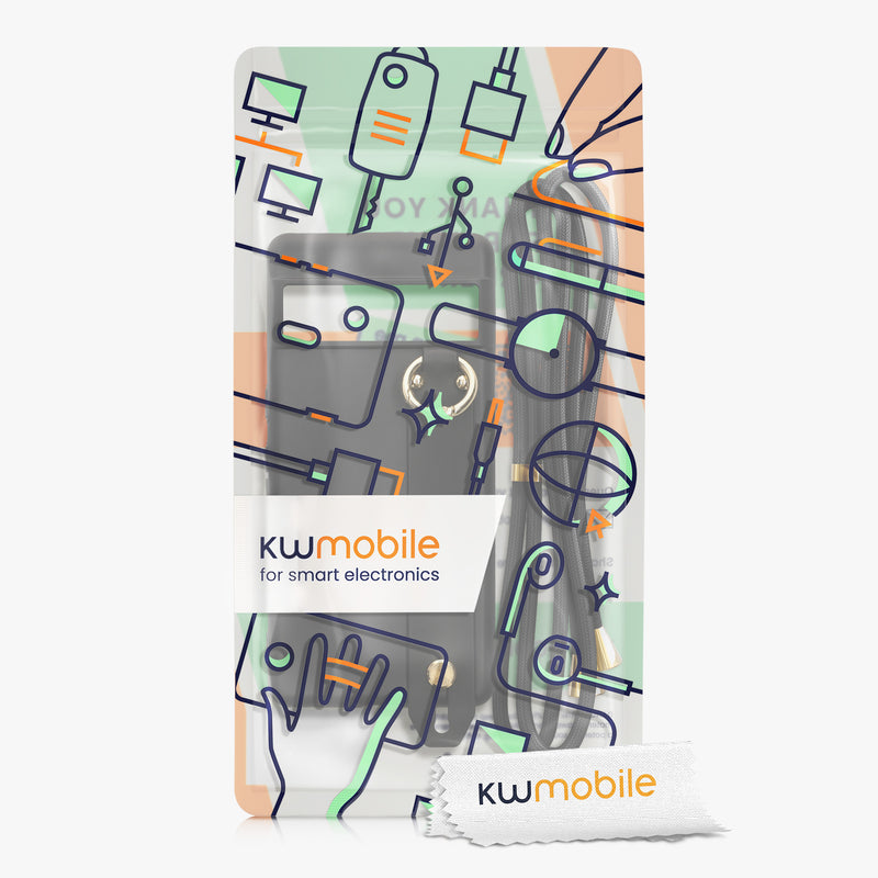 kwmobile Case Compatible with Google Pixel 7 Pro - Phone Cover with Strap Ring - Phone Cover Case